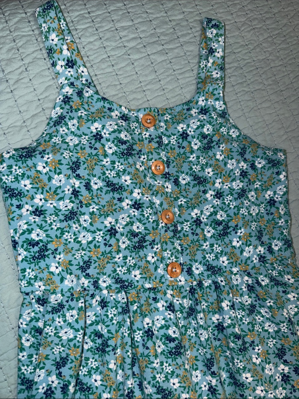 Zunie Girls floral summer dress size Large 14/16